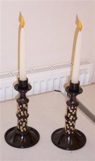 Pair of candlesticks by Peter Fuller